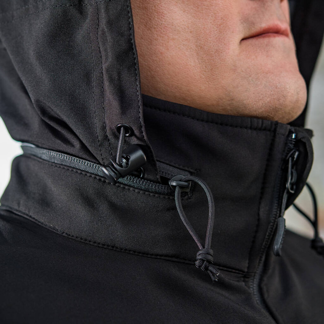 SOFTSHELL JACKET WITH LINING, BLACK - M-TAC