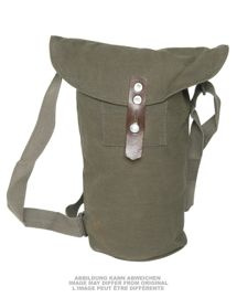 SWEDISH PROTECTION MASK BAG W.LEATHER BOTTOM USED