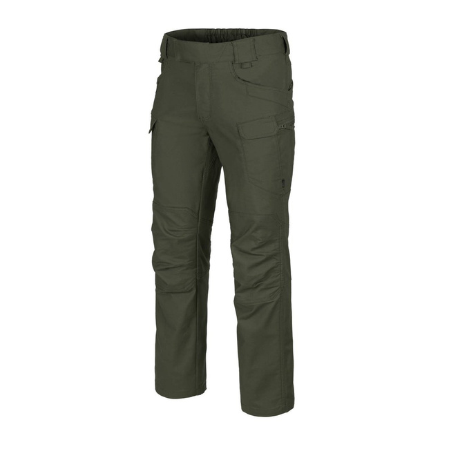 URBAN TACTICAL PANTS - POLYCOTTON CANVAS - HELIKON - JUNGLE GREEN - SHORT 