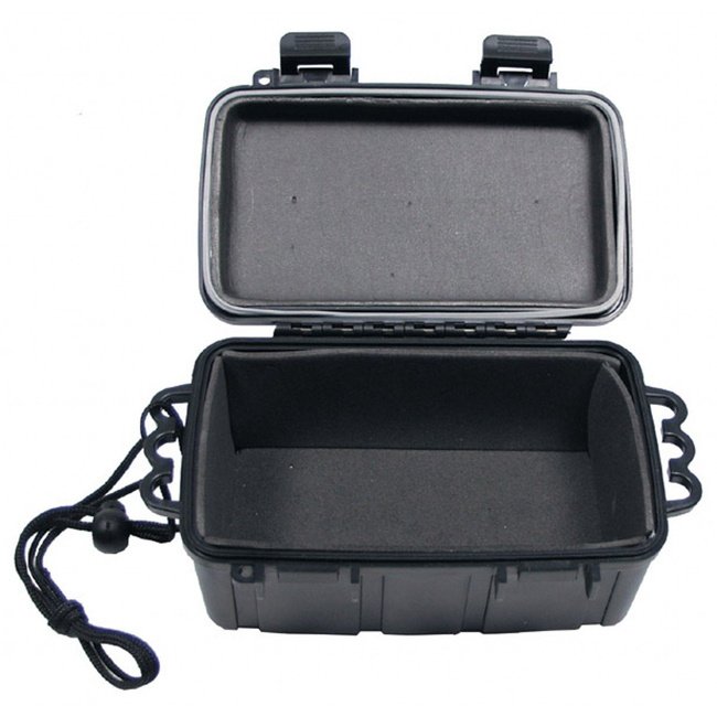 Box, plastic, waterproof, 17x11,5x8 cm, black