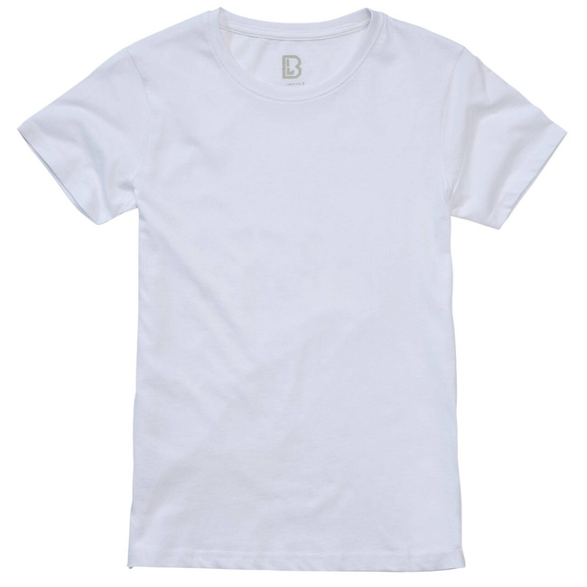 LADIES COTTON T-SHIRT -  WHITE - BRANDIT