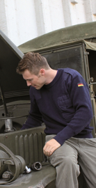 GERMAN GENUINE COMMANDO SWEATER - BLUE - USED