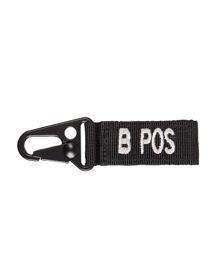 TACT. KEYHOLDER - BLOOD B pos - 5 PC./PACK - BLACK