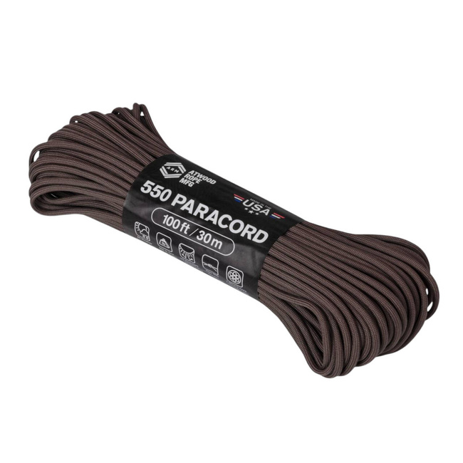 NYLON PARACORD - 550 LBS - 30 M/100 FT - Helikon-Tex - U.S. Brown