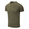 ORGANIC COTTON T-SHIRT SLIM - OLIVE GREEN