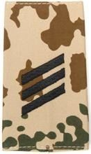 GERMAN ARMY TROPICAL CAMO/BLACK SHOULDER LOOPS ´HAUPTGEFREITER´