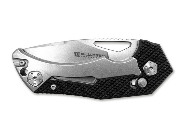 RED E STONE BLACK POCKET KNIFE - BOKER 