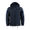POLICE SOFTSHELL JACKET, DARK NAVY BLUE - M-TAC - WITH VELCRO PANELS AND EPAULETS