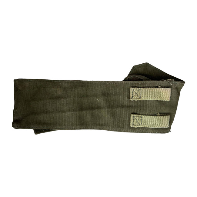 TEXTILE CARRY CASE - OLIVE GREEN - MILITARY SURPLUS ROMANIAN ARMY - IN GOOD CONDITION