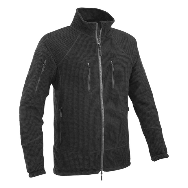 POLAR EAGLE TACTICAL TACTICAL FULL ZIP JACKET - BLACK - DEFCON 5