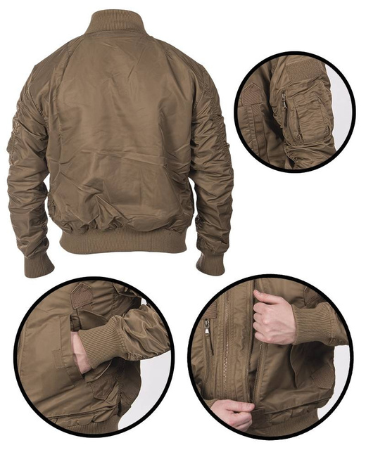 US TACTICAL FLIGHT JACKET - Mil-Tec® - DARK COYOTE 