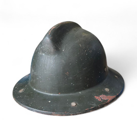 Vintage civil protection helmet - Composite material - Romanian army surplus - Used