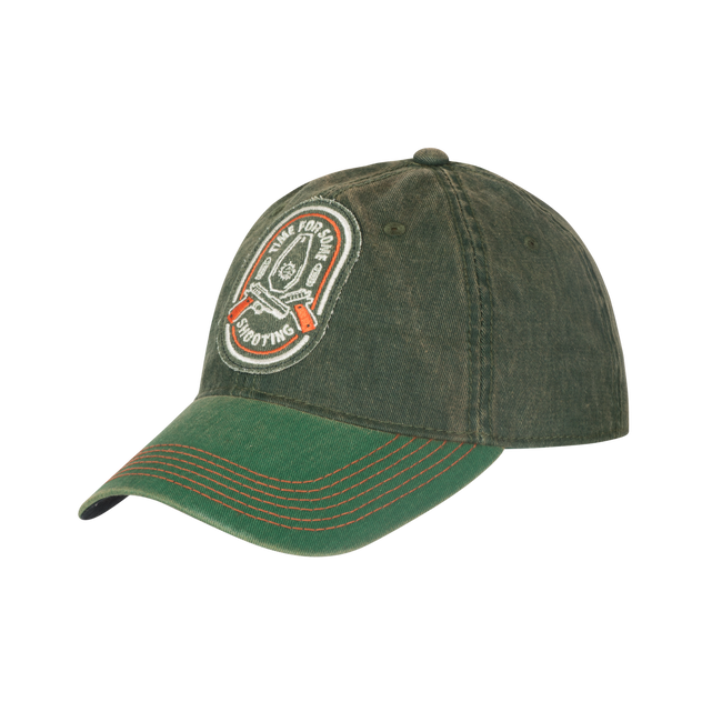 SHOOTING TIME SNAPBACK CAP - DIRTY WASHED COTTON - Helikon-Tex® - DIRTY WASHED DARK GREEN/KELLY GREEN