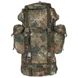 BW COMBAT BACKPACK - ALUMINIUM ROD - 65 L - MFH® - BW CAMOUFLAGE