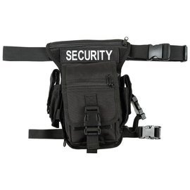 HIP BAG - WITH LEG AND BELT FIXING - SECURITY - MFH - BLACK