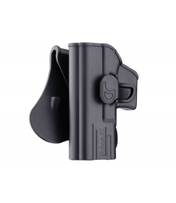 RIGID HOLSTER FOR PISTOL G 19/23/32 - BLACK - LEFT - AMOMAX