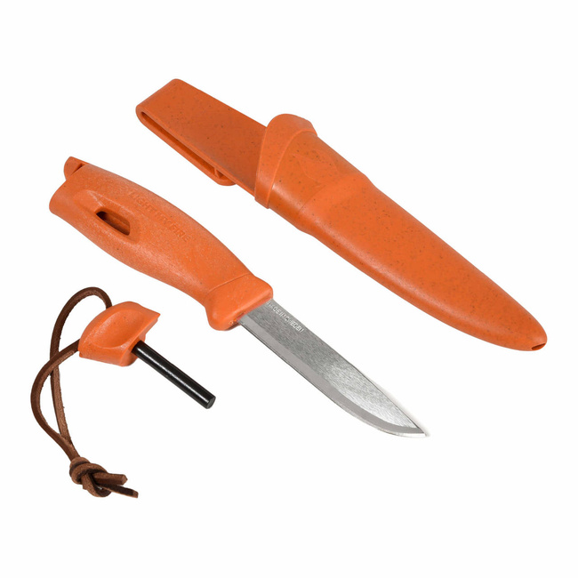 Fixed Blade Knife - Swedish FireKnife Bio 2in1 - Rusty orange