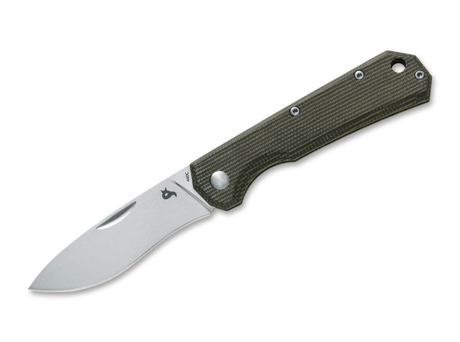 POCKET KNIFE CIOL MICARTA GREEN - BLACK FOX