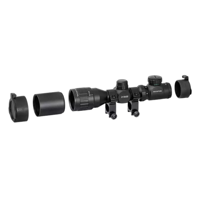 VICTOPTICS 2-6X32AOE COMPACT SCOPE - BLACK - VECTOR OPTICS