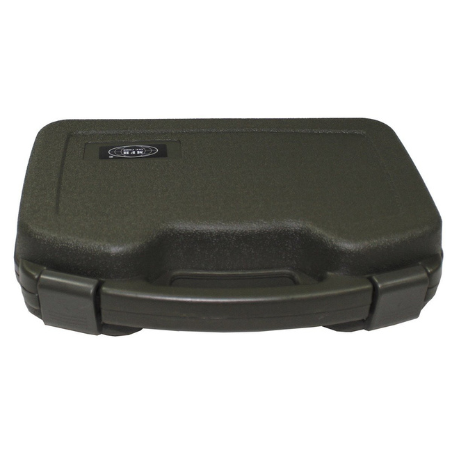 Pistol Case, plastik, big, lockable, OD green