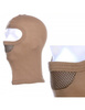Balaclava, Cotton Balaclava with one hole and mesh insert, sand - 101 INC