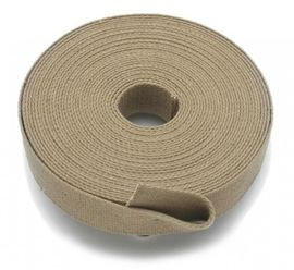 KHAKI COTTON ROLL WEBBING (30 X 1.8MM) - 30 METERS
