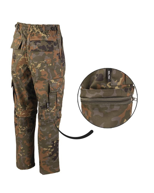 BDU PANTS FOR KIDS - US ARMY STYLE - 2 IN 1 LONG AND SHORT PANTS WITH ZIPPER - Mil-Tec® - FLECTAR