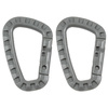 Carabiner, plastic, foliage, D 7 mm x 8.5 cm, two pack