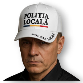 Local Police Cap – 3D Embroidery Premium – Adjustable – White – New Model