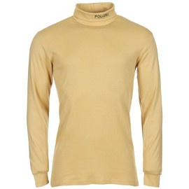 LONG-SLEEVED,ROLL NECK SHIRT POLIZEI - YELLOW - LIKE NEW - LARGE SIZES