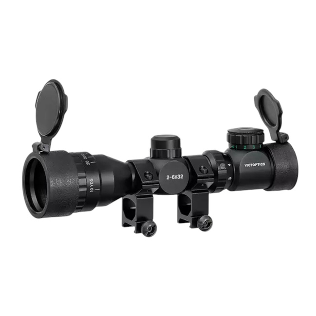 VICTOPTICS 2-6X32AOE COMPACT SCOPE - BLACK - VECTOR OPTICS