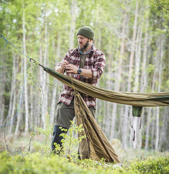 MULTIFUNCTIONAL PONCHO - "SWAGMAN ROLL" - Helikon-Tex® - TIGER STRIPE/BLACK