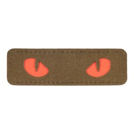 PATCH CAT EYES LASER CUT GID - COYOTE/RED - M-TAC