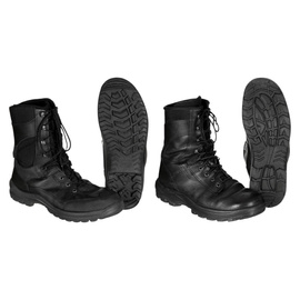 LIGHT COMBAT BOOTS - AUSTRIAN ARMY MILITARY SURPLUS - BLACK - USED