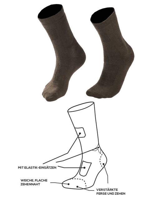 BLACK MERINO MIL-TEC® SOCKS