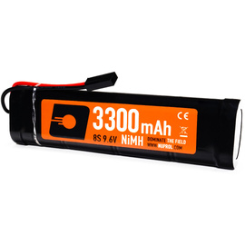 NiMH Battery 3300mAh 9.6V - STK - Small Tamiya - Nuprol