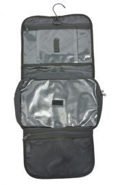 DUTCH ARMY BLACK COLLAPSIBLE TOILLET BAG USED