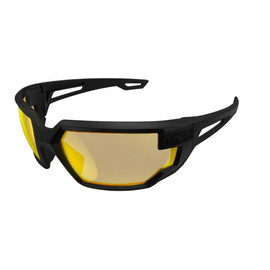 TACTICAL BALLISTIC PROTECTIVE EYEWEAR - VISION TYPE-X - BLACK FRAME/AMBER LENSES