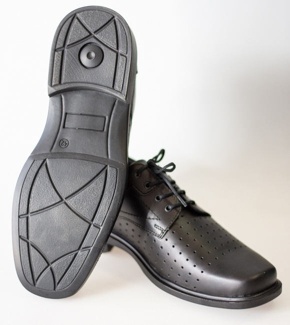 Summer leather shoes - Black