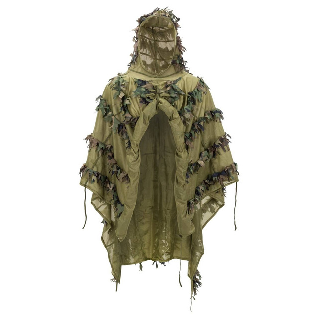 CAMOUFLAGE PONCHO - "LEAF GHILLIE®" - Helikon-Tex® - US WOODLAND