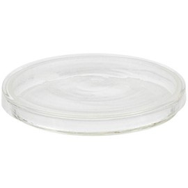 SET OF TWO GLASS PETRI DISHES, DIAMETER 15-16 CM - MILITARY SURPLUS FROM THE ROMANIAN ARMY - LIKE NEW