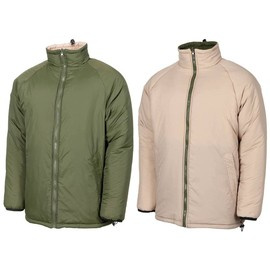 BRITISH REVERSIBLE THERMAL JACKET - MFH® - OD GREEN/KHAKI - LARGE SIZES