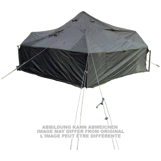 10-PERSON TENT WITH TELESCOPIC POLE AND ANCHORING PEGS - US MILITARY SURPLUS - USED 