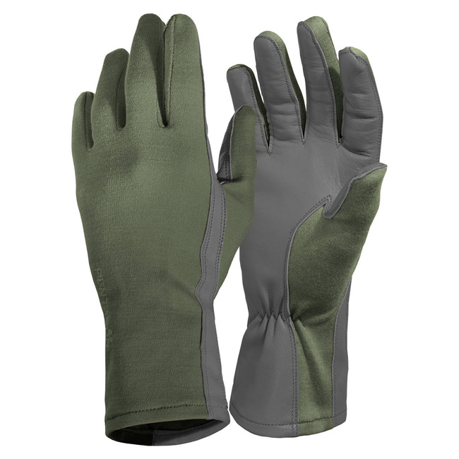 FIRE RESISTANT GLOVES - "PILOT" - LONG CUFF - Pentagon® - OLIVE