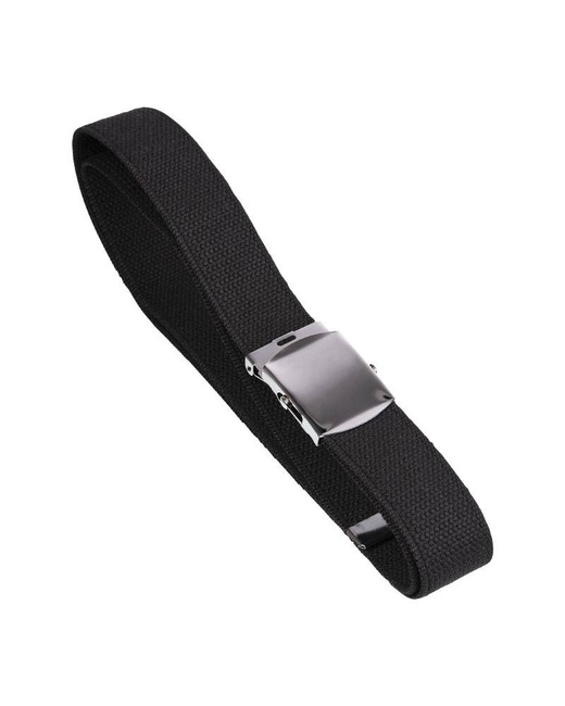 US BLACK BELT 38 MM SILVER BUCKLE