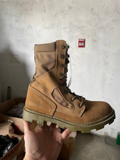 COMBAT BOOTS - USA PANAMA JUNGLE 3.0 - TRU SPEC - USA MILITARY SURPLUS - COYOTE - LIKE NEW