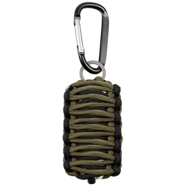 SURVIVAL KIT - "PARACHUTE CORD" - MFH® - OD GREEN/BLACK