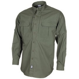 SHIRT "ATTACK" - LONG-SLEEVED - RIP-STOP - OD GREEN