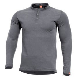 LONG SLEEVE SHIRT - ROMEO HENLEY - PENTAGON - WOLF GREY