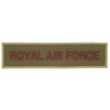 GB Patch, ROYAL AIR FORCE, khaki, like new 14 x 3,5 cm